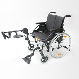 Elevating leg-rest wheelchair (right leg)