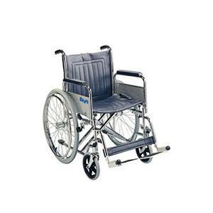 Wide seat folding wheelchair